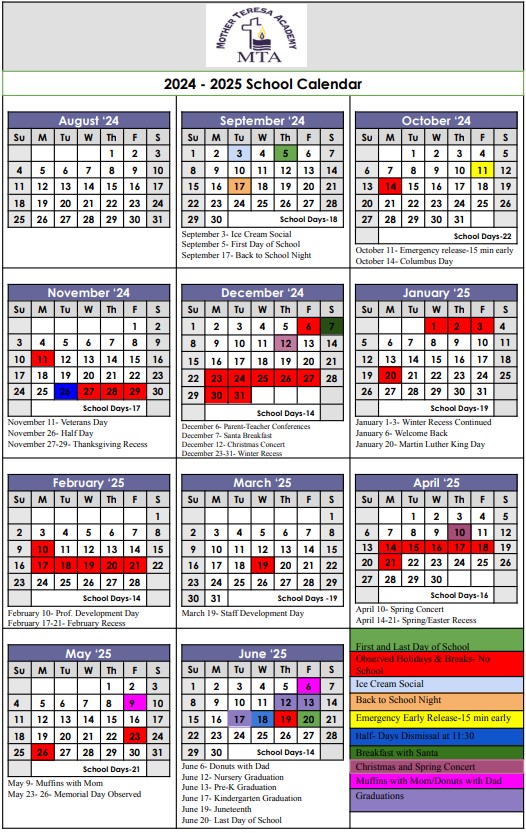 Mta Calendar 2025 Jess Romola